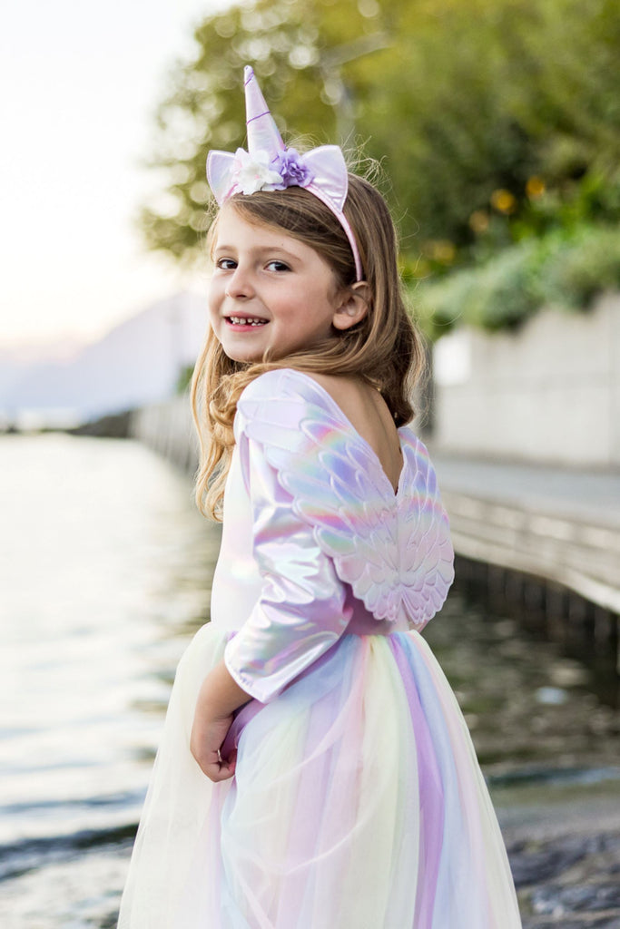 Alicorn Dress with Wings & Headband by Great Pretenders USA Great Pretenders USA Size 3-4 