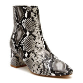 Cocoa - Black/White Snake | Matisse Women's Boots Fall 2020 Coconuts