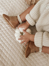 Leather High Top Sneaker | Color 'Aged Camel' | Soft Sole | Consciously Baby Shoes