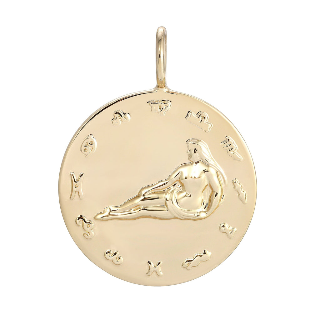 Zodiac Pendant Virgo by eklexic eklexic GOLD 