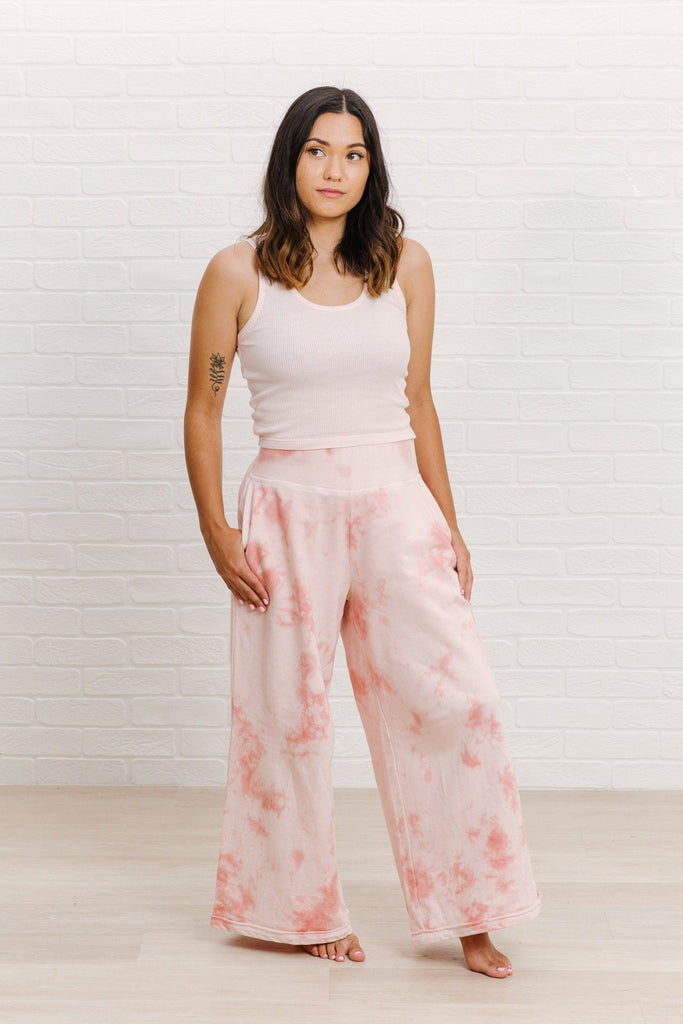 High-waisted Wide Leg Pant - Pink Sand | Bohemian Mama The Label - Women's Clothing