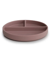 Silicone Suction Plate (Cloudy Mauve) | Mushie - Baby's and Toddler's Tableware