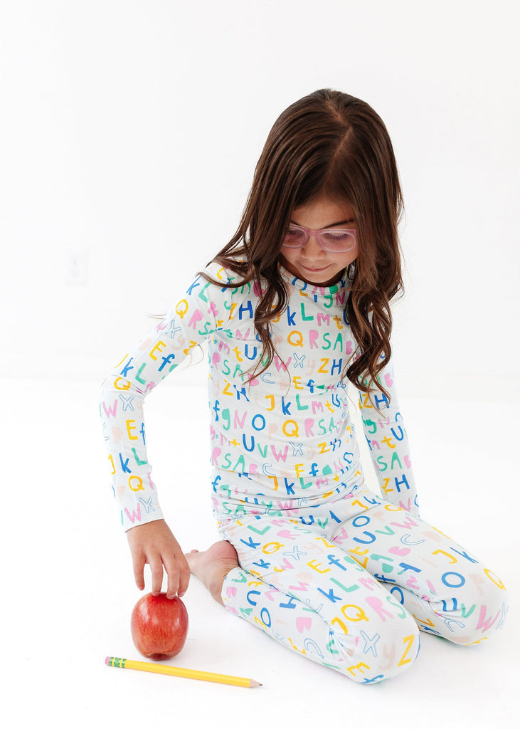 Alphabet Pajama Set | Multi Pajamas Loocsy 