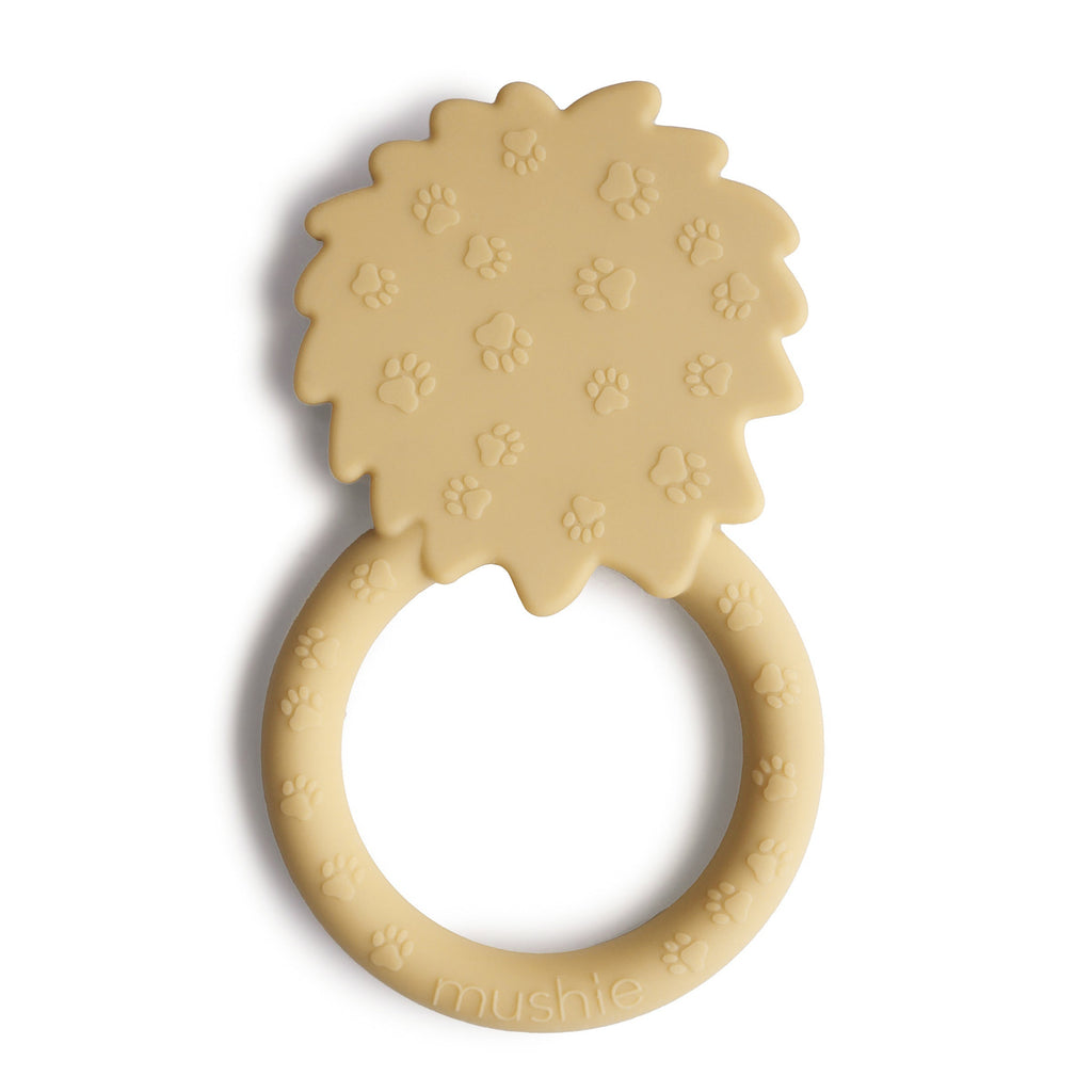 Lion Teether (Soft Yellow) Bedding Mushie 