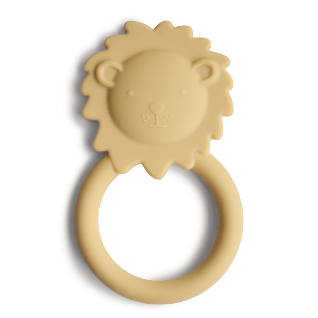 Lion Teether (Soft Yellow) Bedding Mushie 