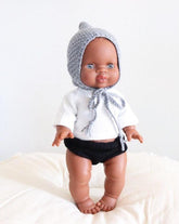 MiniKane Little African Baby Boy Doll - Blue Eyes Kids Toys MiniKane 