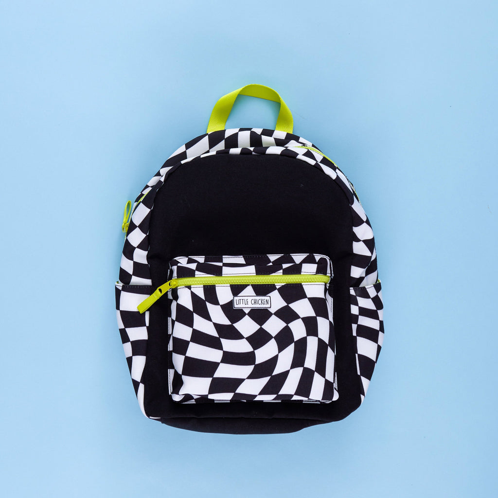 LC Backpacks, All Colors- Non Custom Little Chicken Groovy Check 