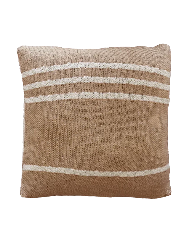 Lorena Canals | Knitted Cushion Duetto Powder Natural