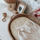 Luxe Organic Cotton Liner | Leafed Mushroom | Olli Ella - Baby Bedding