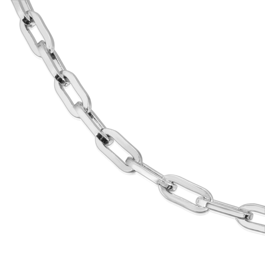 Silver Medium Link Chain Bracelet by eklexic eklexic 6" 
