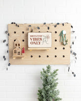 Mistletoe Vibes Decorative Wooden Block | Bohemian Mama Holiday Home Decor