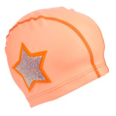 Star Swim Cap by Bling2o Swim Caps Bling2o Orange 