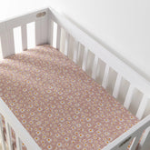 Babyletto | Mini Crib Sheet in GOTS Certified Organic Muslin Cotton | Daisy
