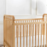 Liberty 3-in-1 Convertible Spindle Crib with Toddler Bed Conversion Kit | Natural Crib NAMESAKE 