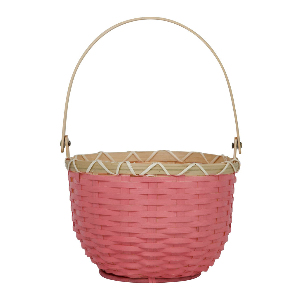 Blossom Basket Small | Raspberry - Rattan Basket - 1