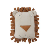 Lobo Lion Denim Cushion Pillows OYOY Caramel OS 
