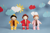 Dinkum Doll Rainy Play Set - Yellow | Olli Ella - Doll Clothing and Accessories