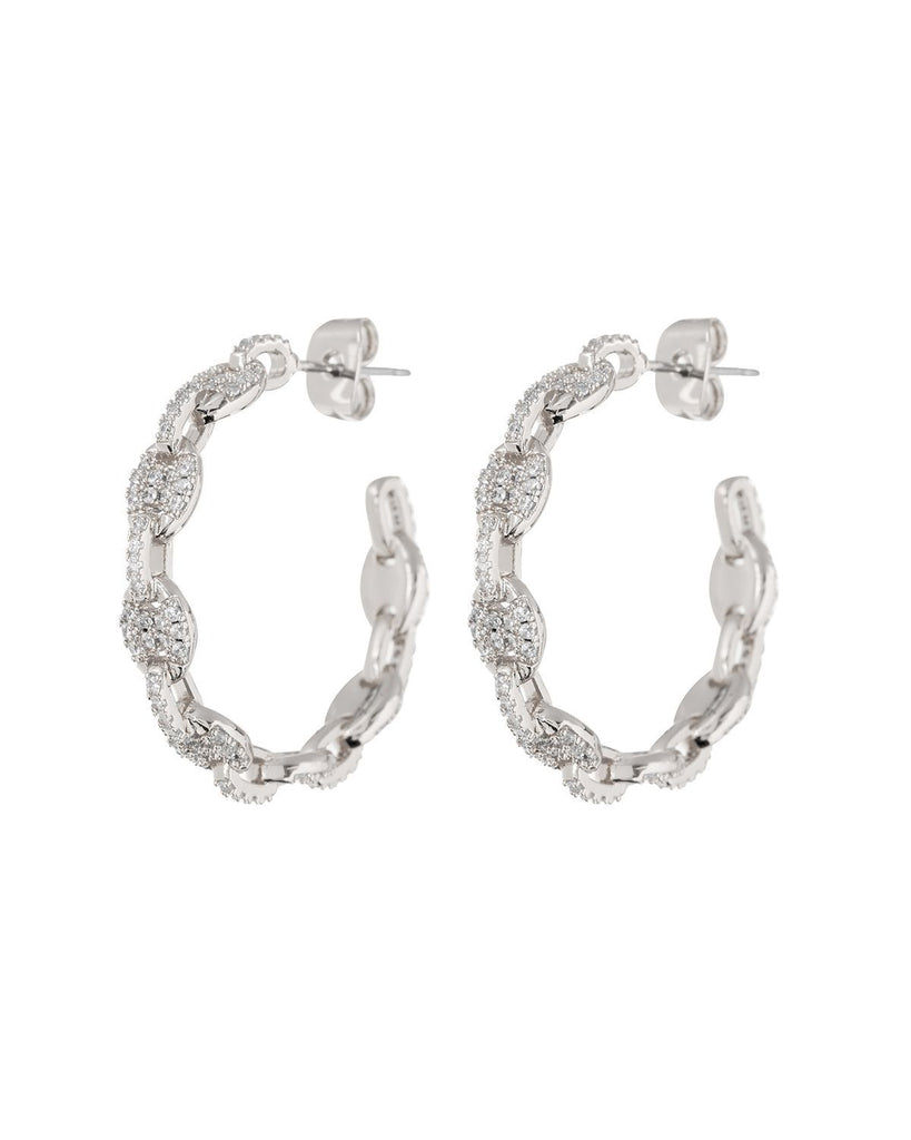 Pave Mariner Hoops - Silver | Luv AJ - Holiday 2020 | Women's Jewelry