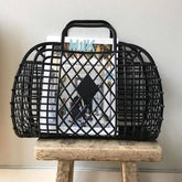 Retro Basket - Large Black | Sun Jellies Women's handbag