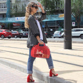 Retro Basket - Large Red | Sun Jellies Women's handbag