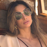 Rita Gold Brown | Otra - Women's Sunglasses