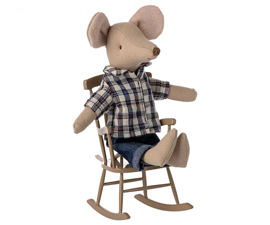 Rocking chair, Mouse - Light brown Maileg 