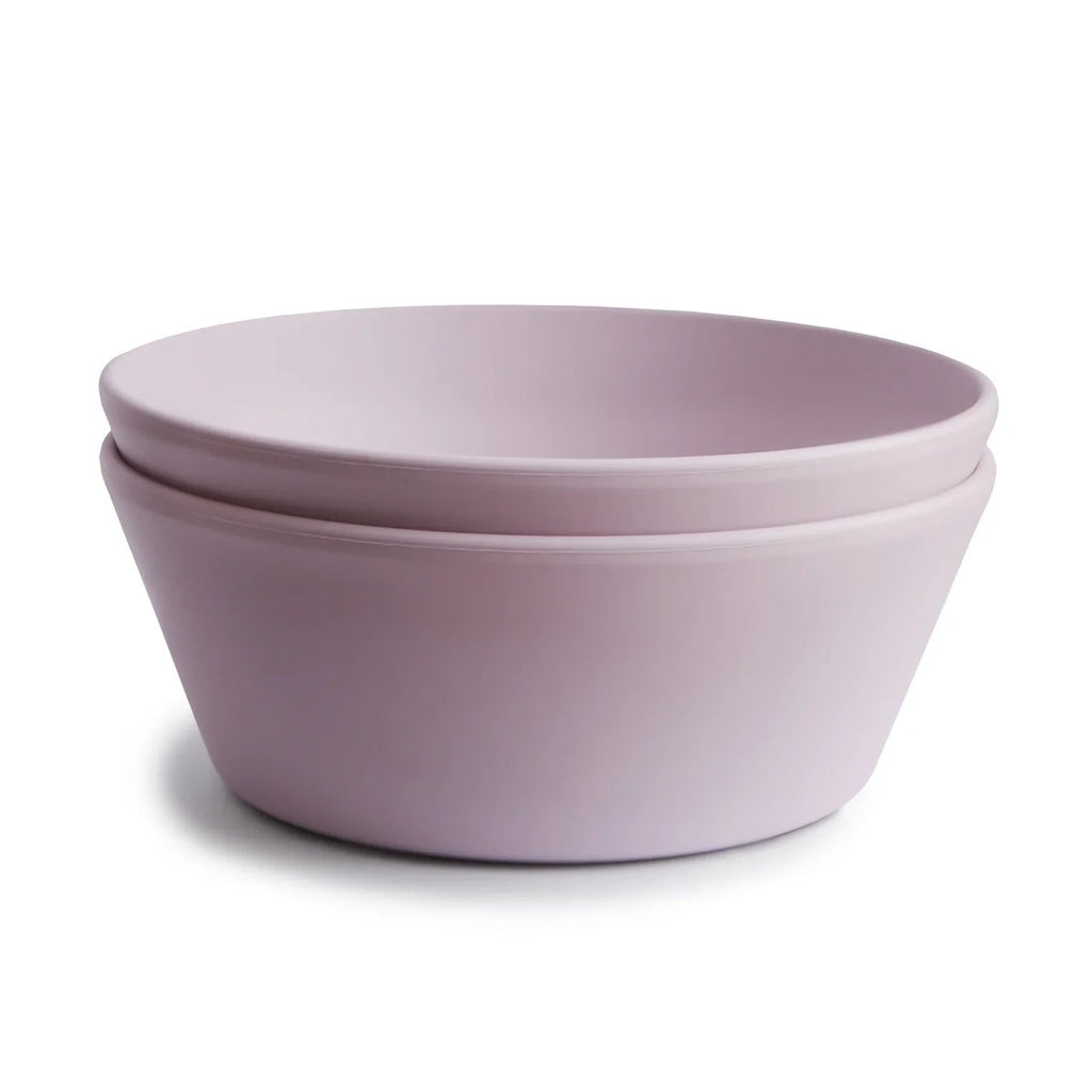 Round Bowl Dinnerware Set | Soft Lilac Bowls Mushie 