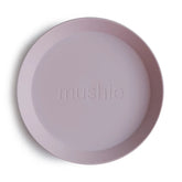 Round Plate Dinnerware Set | Soft Lilac Plates Mushie Soft Lilac 