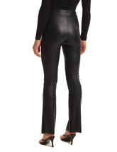 Faux Leather Split Front Pant | Black | Commando - Women's Clothing