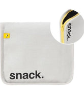 Snack Mat - 'Snack' Black with Yellow Zip | Fluf - Sustainable Bags