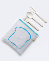 Zip Snack Sack- Bread Blue (Sandwich Size) | Fluf - Sustainable Bags