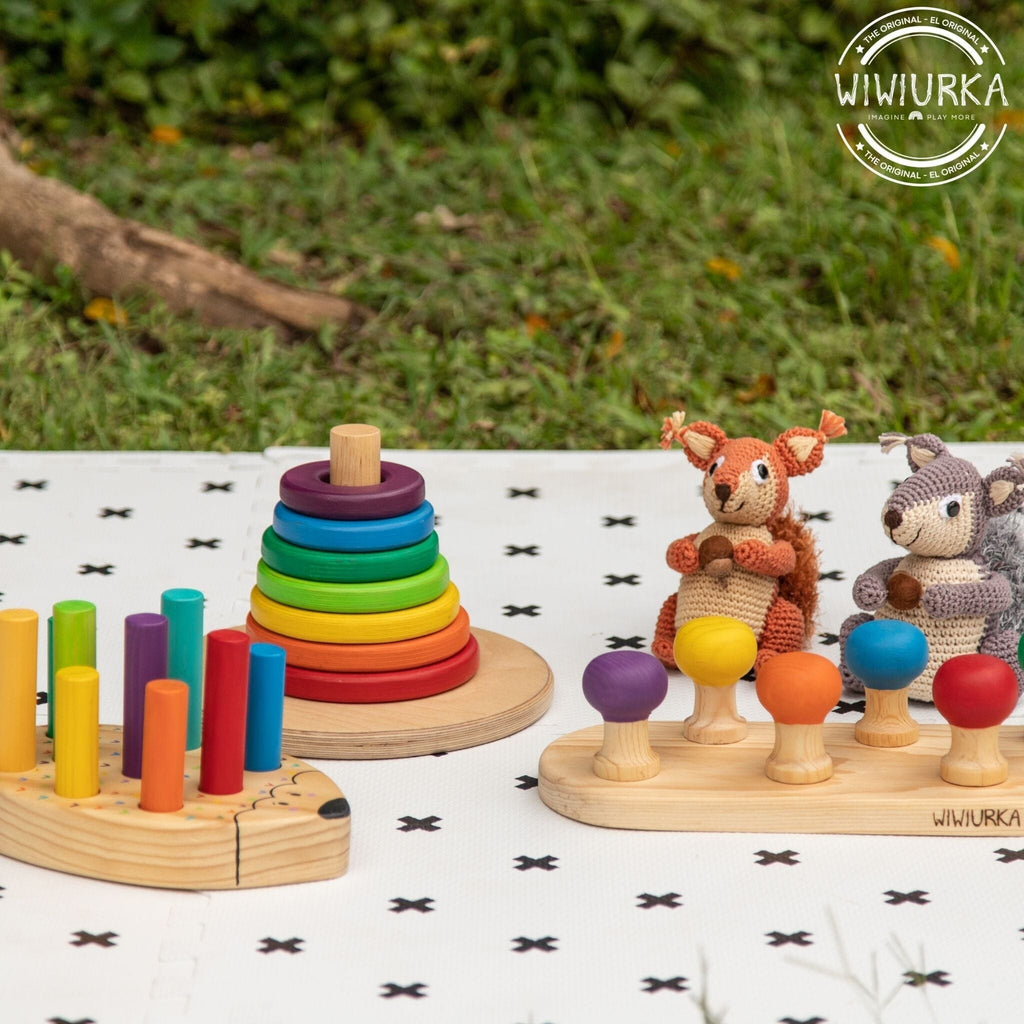 LEARNING WITH THE RAINBOW SET by Wiwiurka Toys Wiwiurka Toys Rainbow 