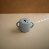 Silicone Snack Cup | Powder Blue Cups Mushie 