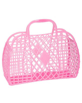 Retro Basket- Large Neon Pink | Sun Jellies - Women's Handbags