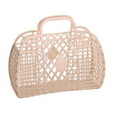 Retro Basket - Small Latte | Sun Jellies Kid's handbag