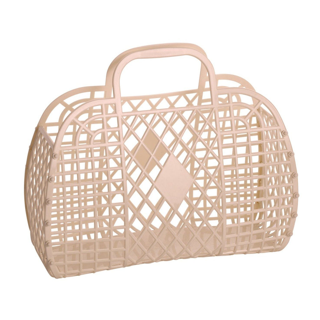 Retro Basket - Small Latte | Sun Jellies Kid's handbag