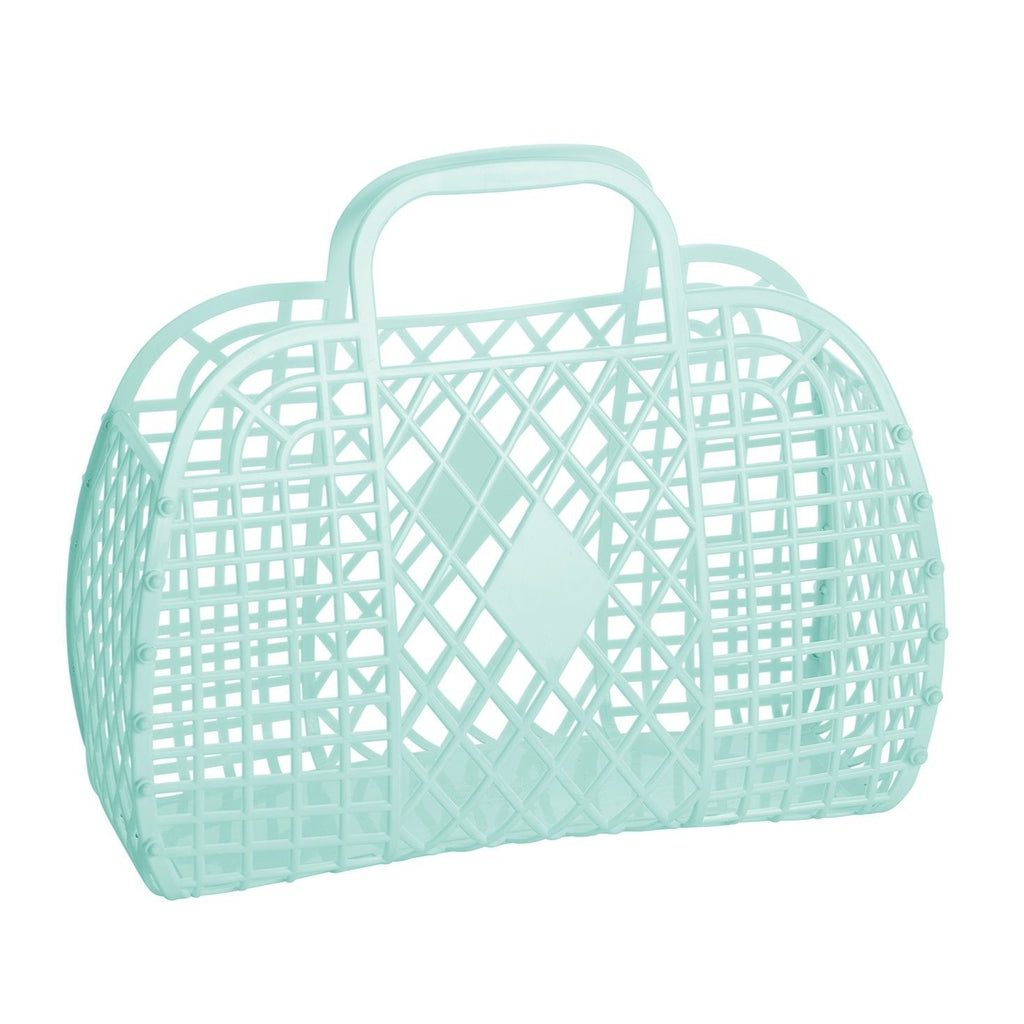 Retro Basket - Large Mint | Sun Jellies Women's handbag