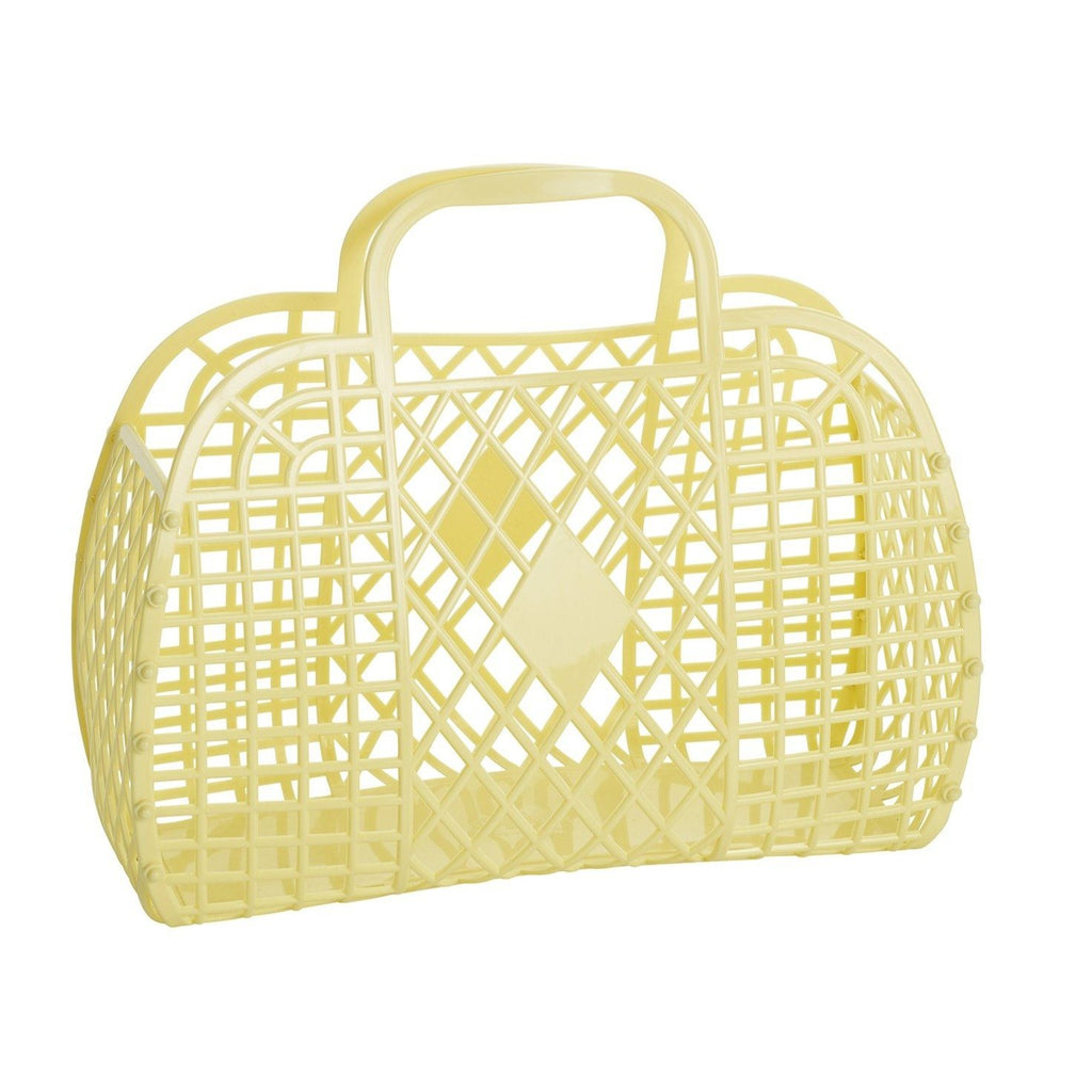 Retro Basket - Large Yellow | Sun Jellies Women's handbag