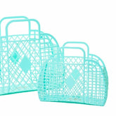 Retro Basket - Small Mint | Sun Jellies Kid's handbag