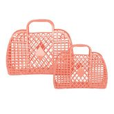 Retro Basket - Mini Me- Peach | Sun Jellies Women's handbag