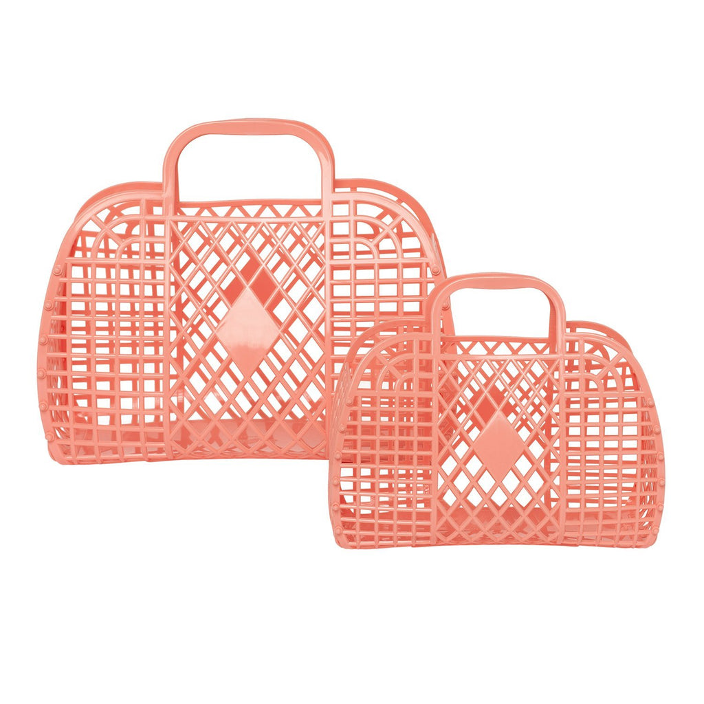 Retro Basket - Small Peach Kids Bags Sun Jellies 