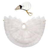 Swan Cape Dress Up Kids Costumes Meri Meri White/Gold 