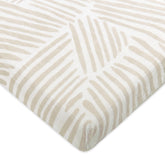 All-Stages Midi Crib Sheet | Oat Stripe Crib Sheets Babyletto Oat Stripe S 