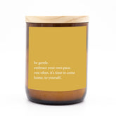 Heartfelt Quote Candle - Be Gentle - Mali | The Commonfolk Collective - Scented Candle