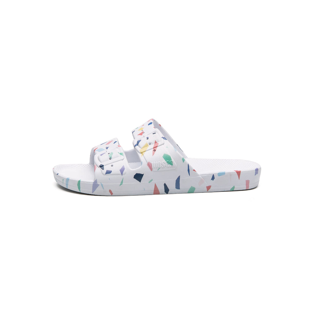 Kids Moses Sandal - Fancy Terrazzo White Sandals Freedom Moses 
