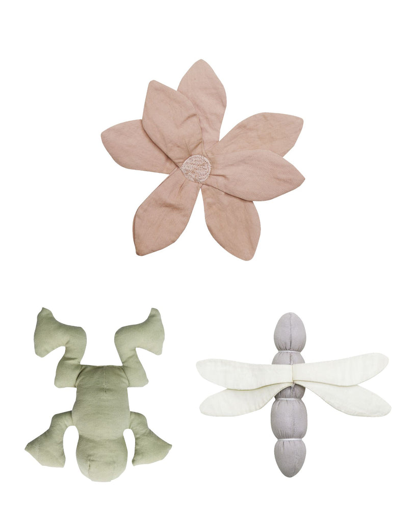 Lorena Canals | Set of 3 Crinkle and Rattle Baby Toys Lily Pond
