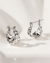 The Mini Louis Chain Hoops - Silver | Luv AJ - Women's Jewelry
