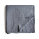 Muslin Swaddle Blanket Organic Cotton (Tradewinds) Blankets + Swaddles Mushie 