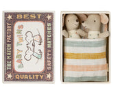 Presale - Twins, Baby mice in matchbox Toys Maileg 