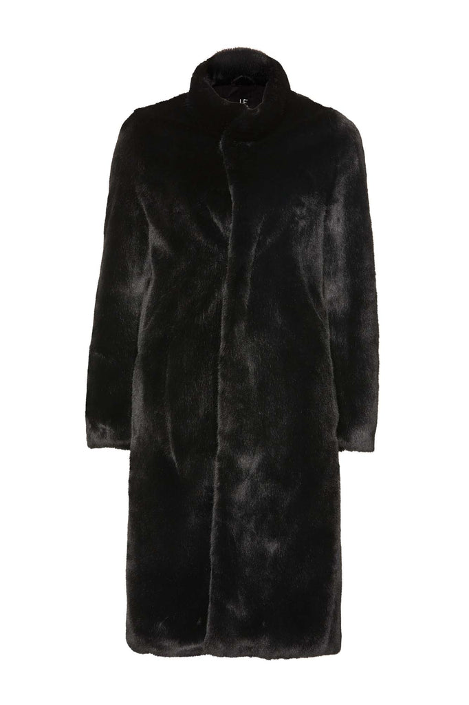 Unreal Fur | Raven Coat | Black
